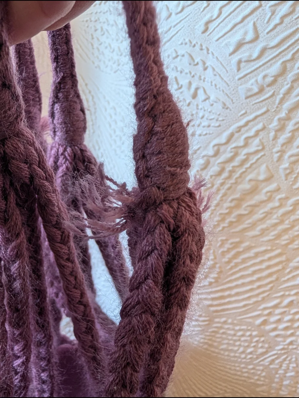 Hand-Embroidered Purple Floral Tote Bag